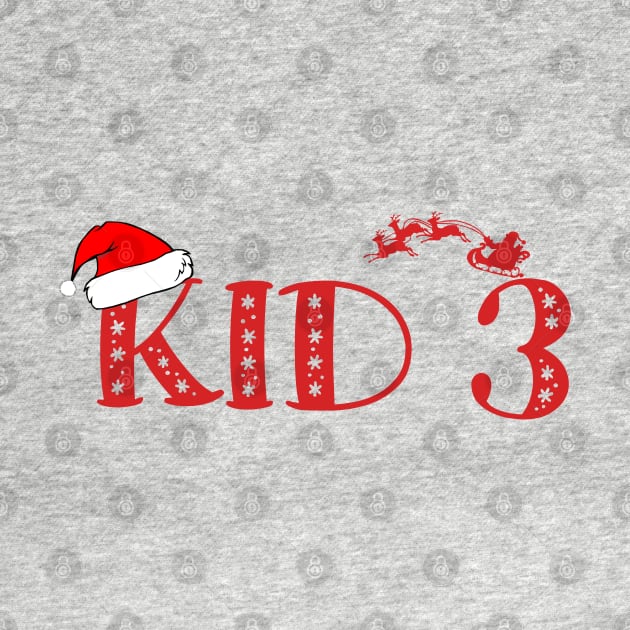 Christmas Family Name "Kid 3" Photo Design Shirt by TonTomDesignz